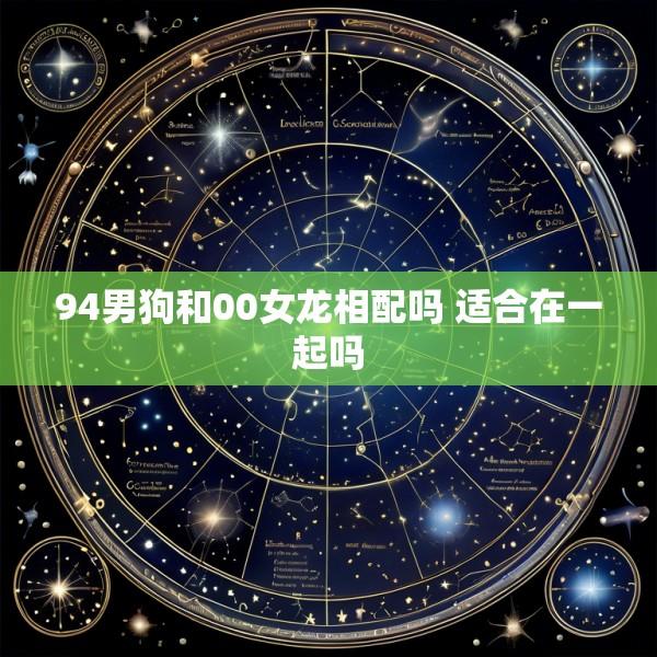 94男狗和00女龙相配吗 适合在一起吗
