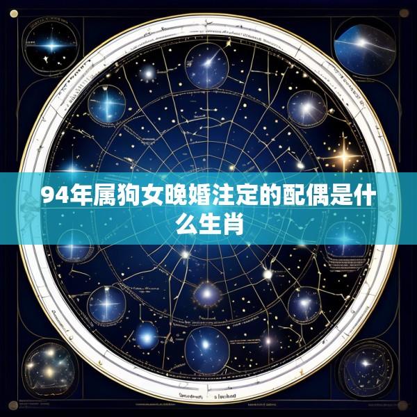 94年属狗女晚婚注定的配偶是什么生肖