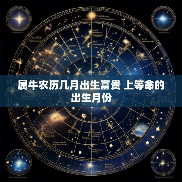 属牛农历几月出生富贵 上等命的出生月份