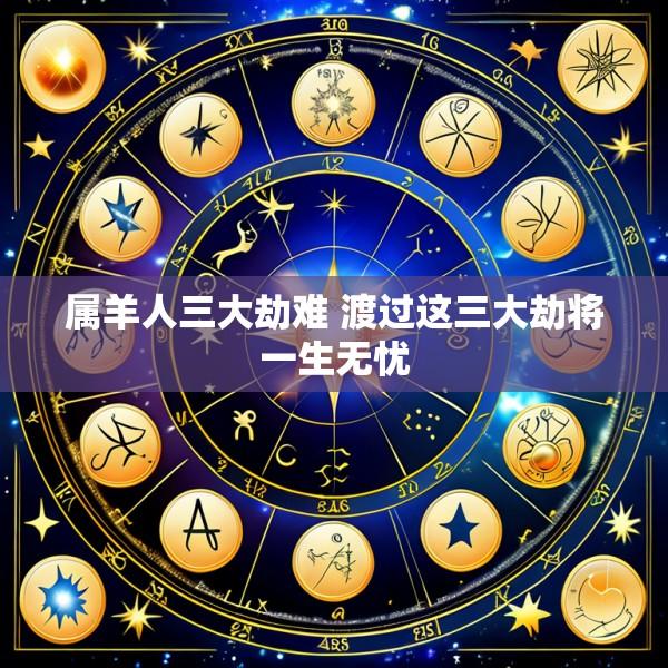 属羊人三大劫难 渡过这三大劫将一生无忧