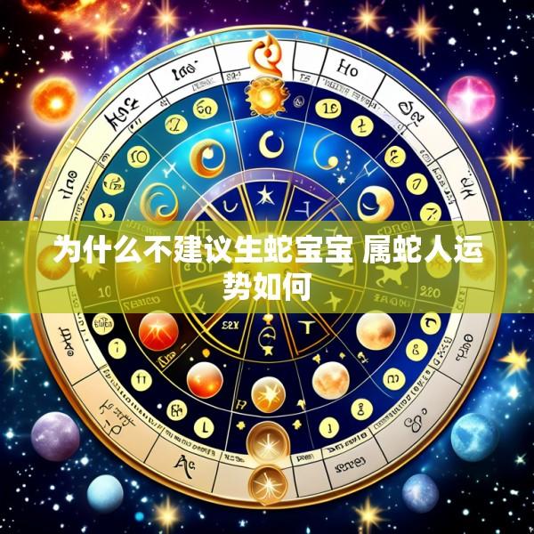 为什么不建议生蛇宝宝 属蛇人运势如何