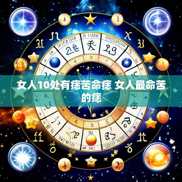 女人10处有痣苦命痣 女人最命苦的痣