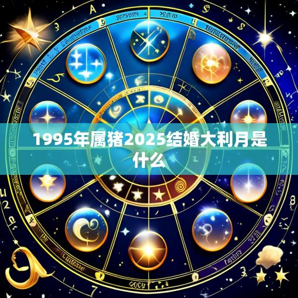 1995年属猪2025结婚大利月是什么