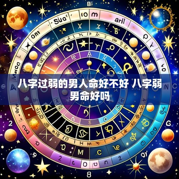 八字过弱的男人命好不好 八字弱男命好吗