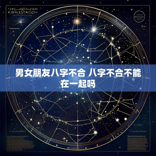 男女朋友八字不合 八字不合不能在一起吗