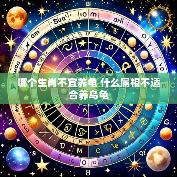 哪个生肖不宜养龟 什么属相不适合养乌龟