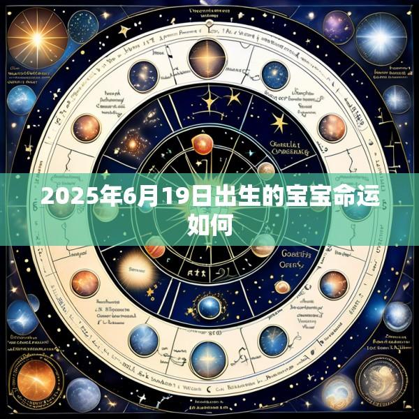 2025年6月19日出生的宝宝命运如何