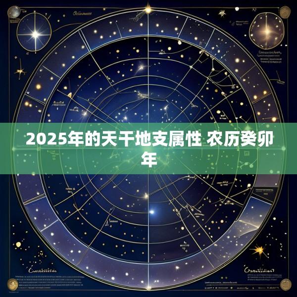 2025年的天干地支属性 农历癸卯年