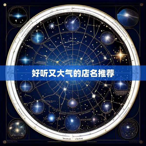好听又大气的店名推荐