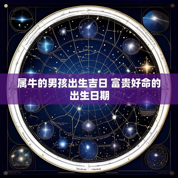 属牛的男孩出生吉日 富贵好命的出生日期