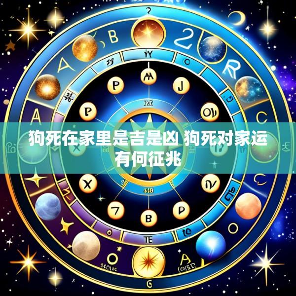 狗死在家里是吉是凶 狗死对家运有何征兆