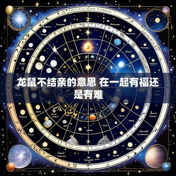 龙鼠不结亲的意思 在一起有福还是有难