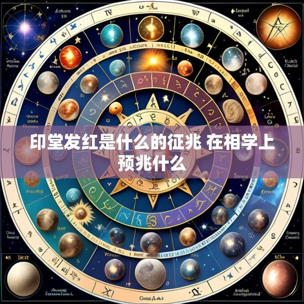 印堂发红是什么的征兆 在相学上预兆什么