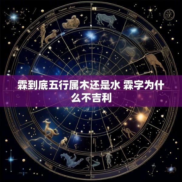 霖到底五行属木还是水 霖字为什么不吉利