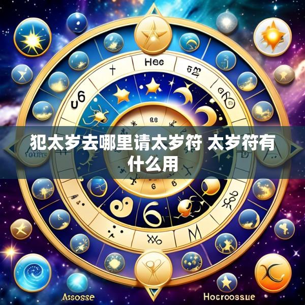 犯太岁去哪里请太岁符 太岁符有什么用