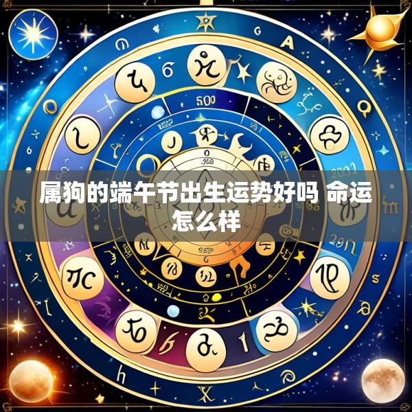 属狗的端午节出生运势好吗 命运怎么样