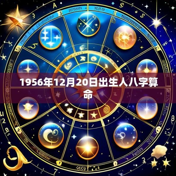 1956年12月20日出生人八字算命