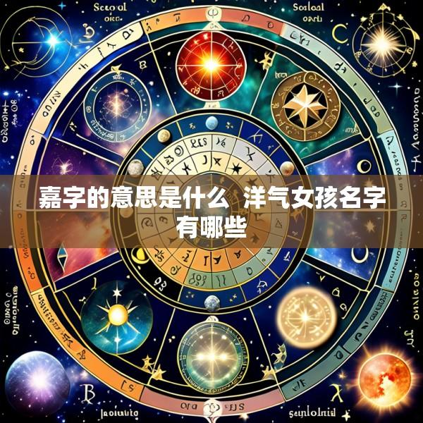 嘉字的意思是什么  洋气女孩名字有哪些