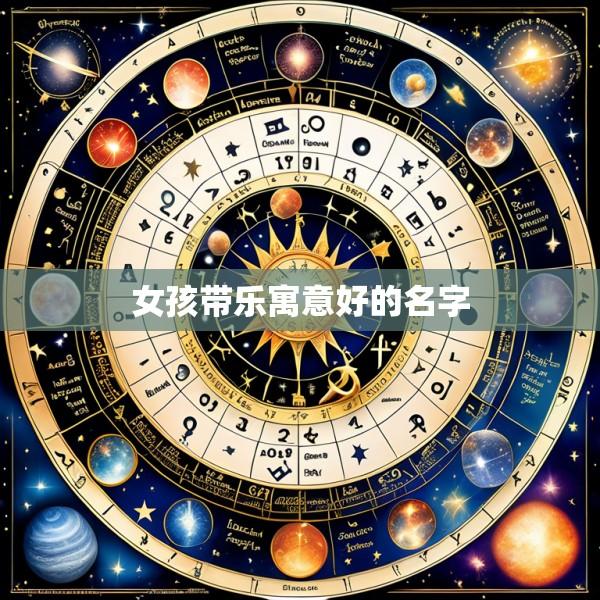 女孩带乐寓意好的名字