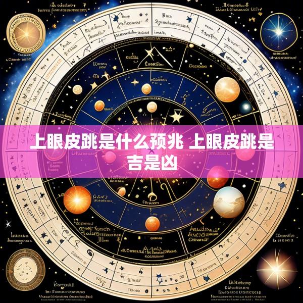 上眼皮跳是什么预兆 上眼皮跳是吉是凶