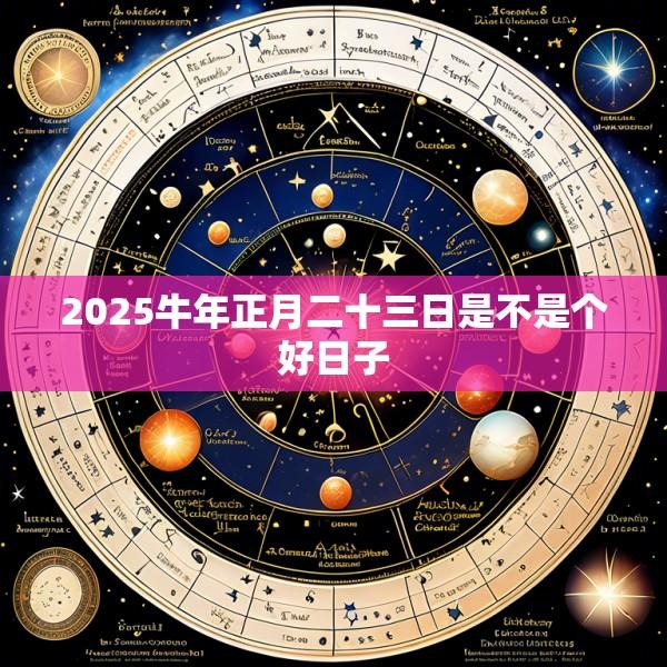 2025牛年正月二十三日是不是个好日子