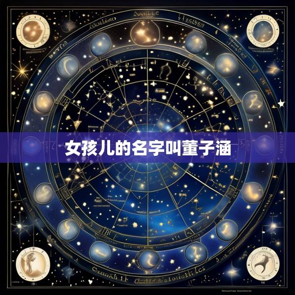 女孩儿的名字叫董子涵