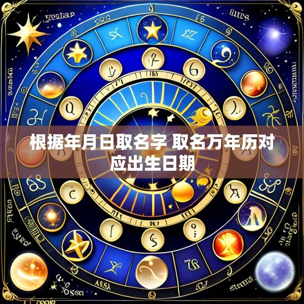 根据年月日取名字 取名万年历对应出生日期