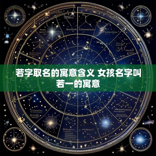 若字取名的寓意含义 女孩名字叫若一的寓意