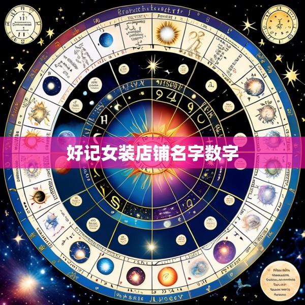 好记女装店铺名字数字