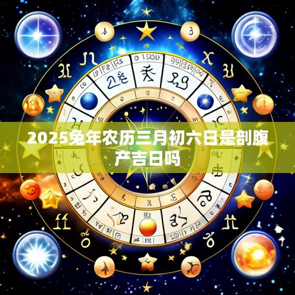 2025兔年农历三月初六日是剖腹产吉日吗