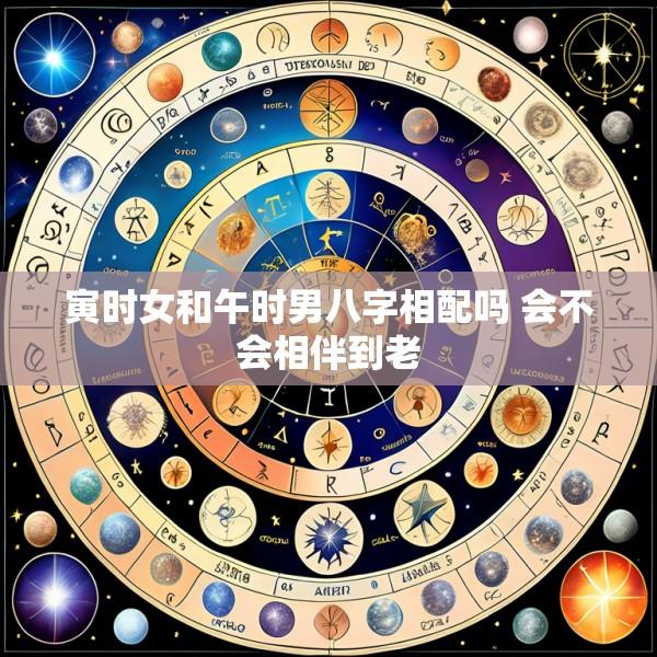 寅时女和午时男八字相配吗 会不会相伴到老