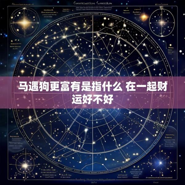 马遇狗更富有是指什么 在一起财运好不好