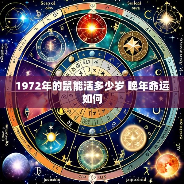 1972年的鼠能活多少岁 晚年命运如何