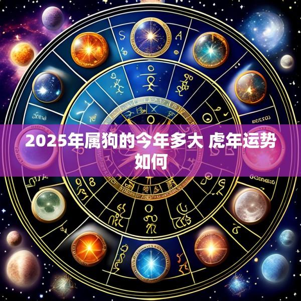 2025年属狗的今年多大 虎年运势如何
