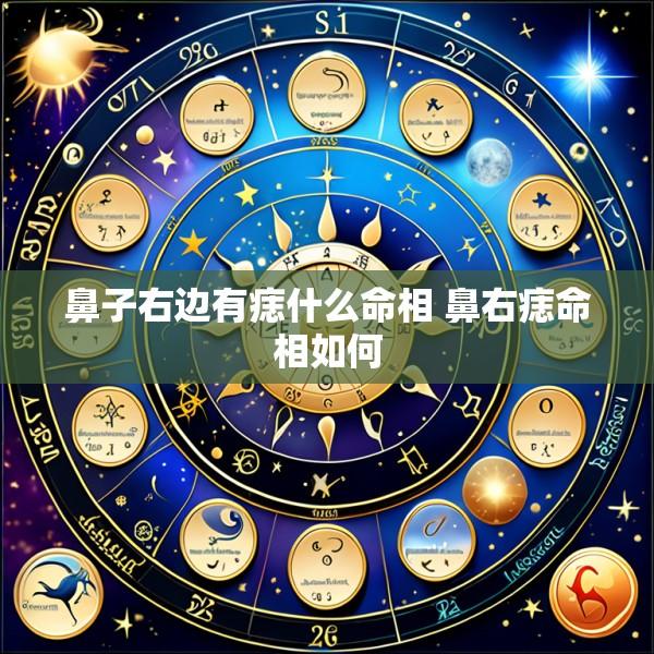 鼻子右边有痣什么命相 鼻右痣命相如何