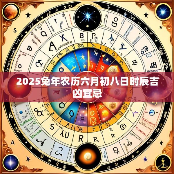 2025兔年农历六月初八日时辰吉凶宜忌