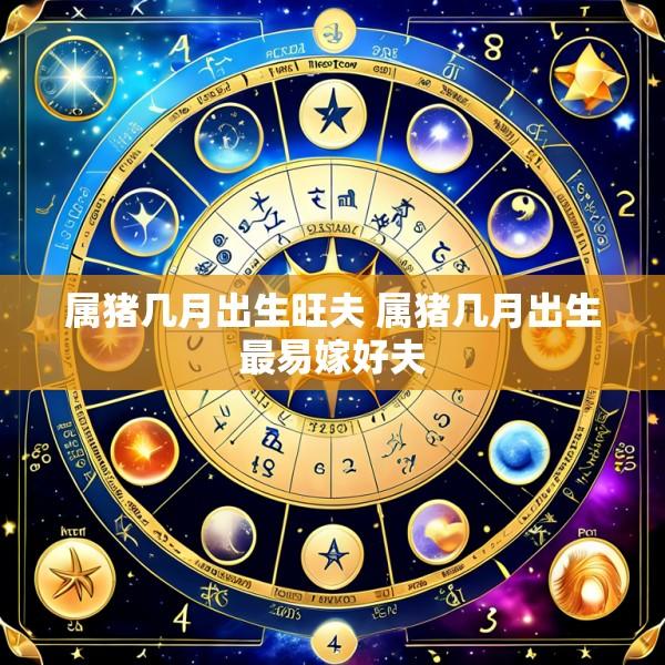 属猪几月出生旺夫 属猪几月出生最易嫁好夫