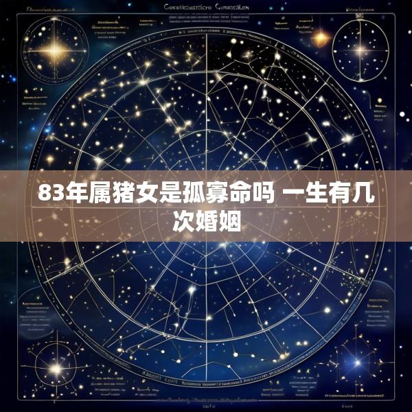 83年属猪女是孤寡命吗 一生有几次婚姻