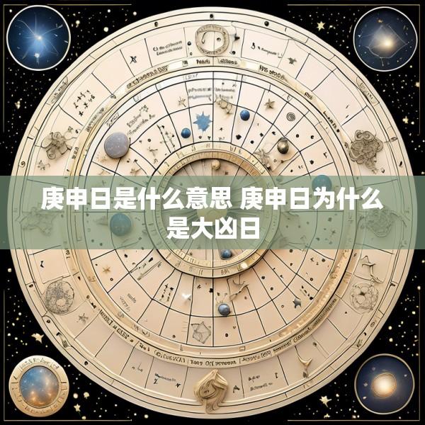 庚申日是什么意思 庚申日为什么是大凶日