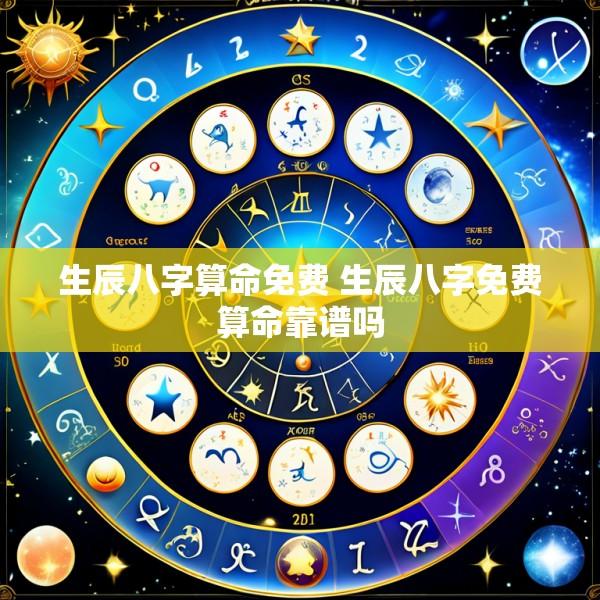 生辰八字算命免费 生辰八字免费算命靠谱吗