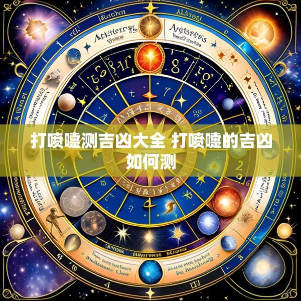 打喷嚏测吉凶大全 打喷嚏的吉凶如何测