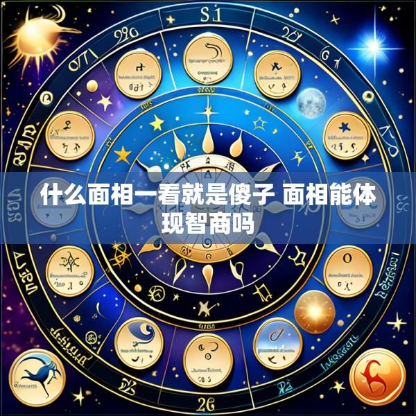 什么面相一看就是傻子 面相能体现智商吗