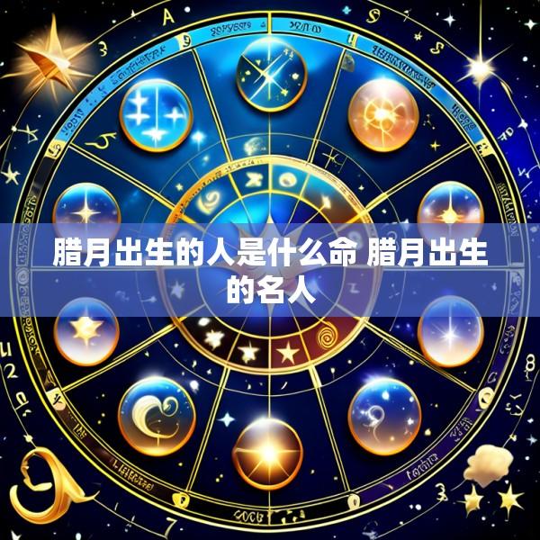 腊月出生的人是什么命 腊月出生的名人