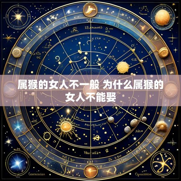 属猴的女人不一般 为什么属猴的女人不能娶