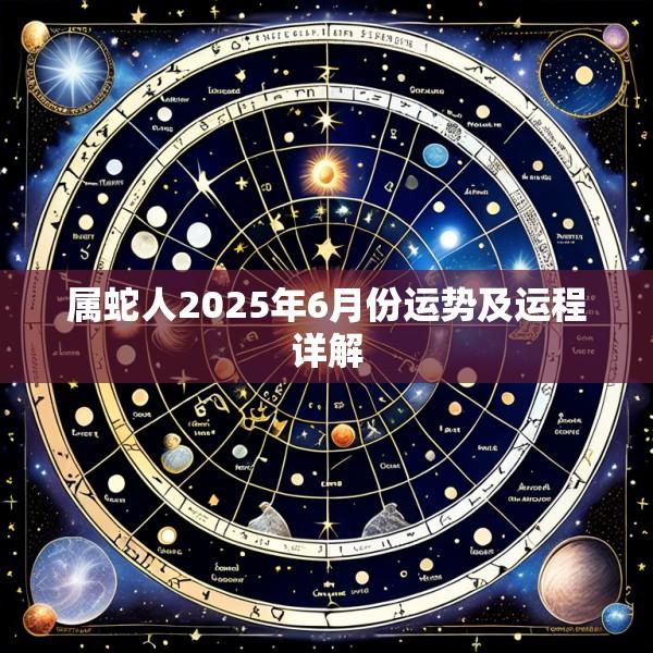 属蛇人2025年6月份运势及运程详解
