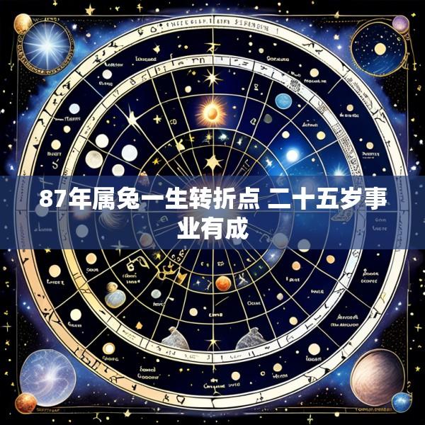 87年属兔一生转折点 二十五岁事业有成