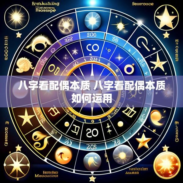 八字看配偶本质 八字看配偶本质如何运用