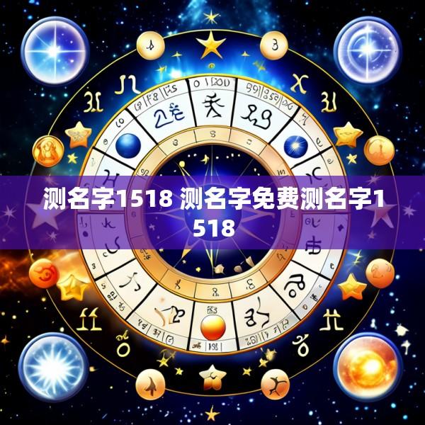 测名字1518 测名字免费测名字1518
