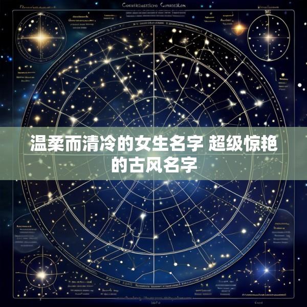 温柔而清冷的女生名字 超级惊艳的古风名字