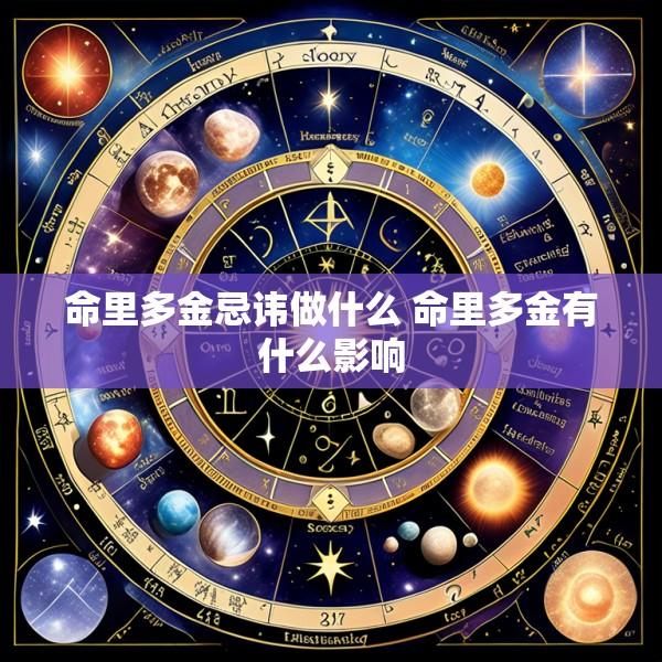 命里多金忌讳做什么 命里多金有什么影响
